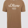 Футболка T-shirt à logo imprimé 2139909.84D1 s.Oliver L Коричневий 2139909.84D1