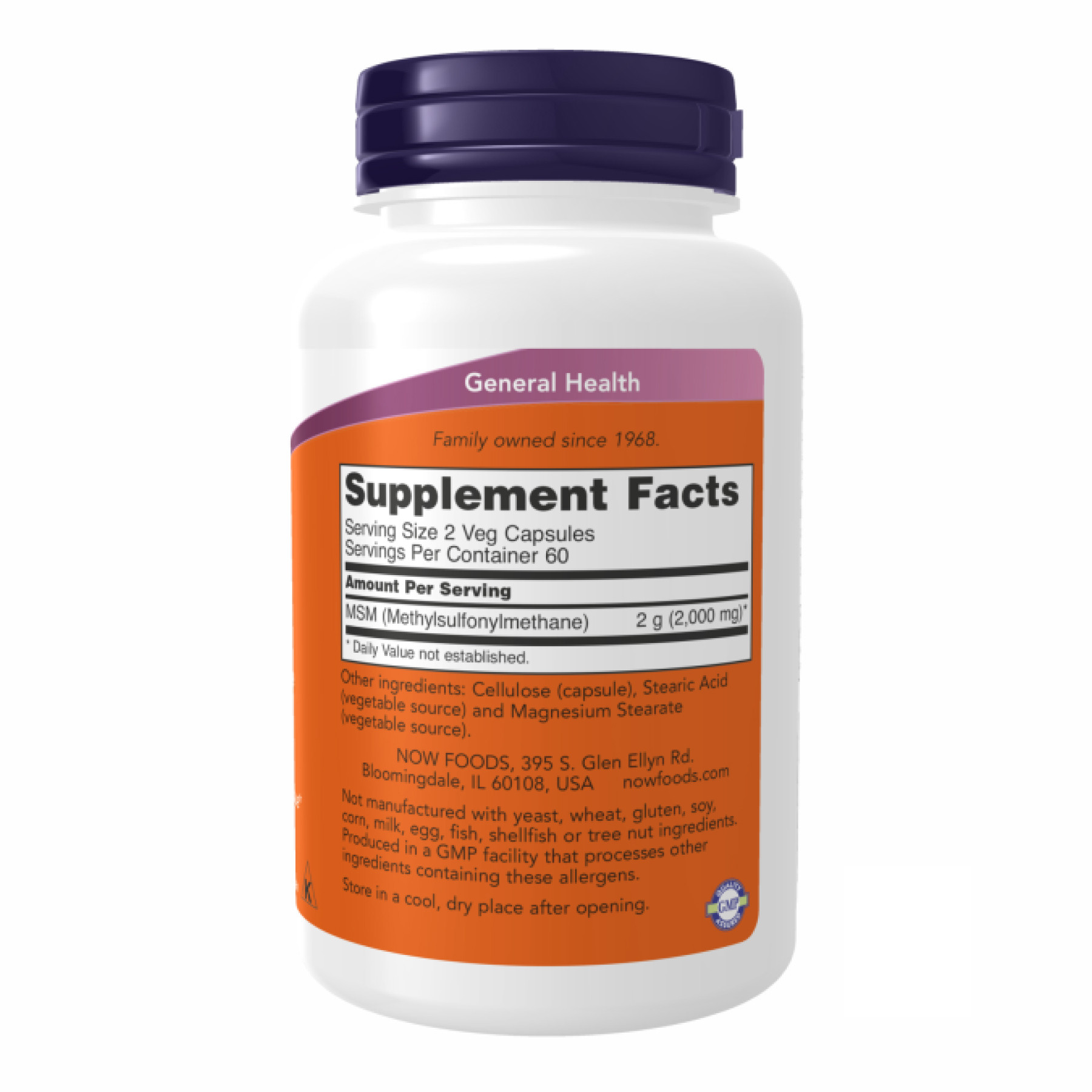 Капсули M.S.M 1000mg - 120 vcaps 2022-10-0070