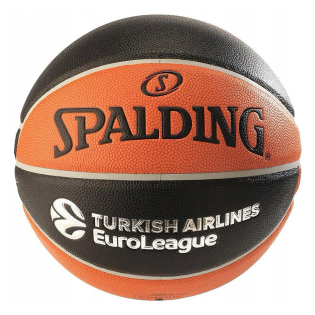 М'яч баскетбольний Spalding Euroleague TF-1000 Legacy чорний, помаранчевий Уні 7 84004Z