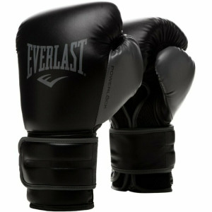 Рукавиці боксерські Everlast POWERLOCK 2R TRAINING GLOVE чорний, сірий Уні 16 унцій P00002286