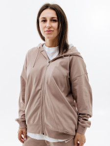 Кофта Nike W NSW JRSY OS FZ HOODIE DM6415-272