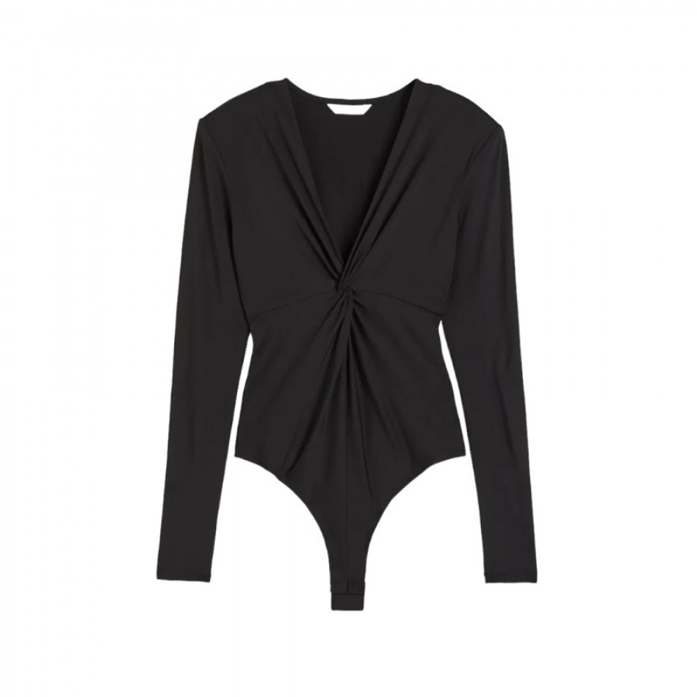Боді H&M Knot-Detail Thong Body Black 1199756001 S 1199756001