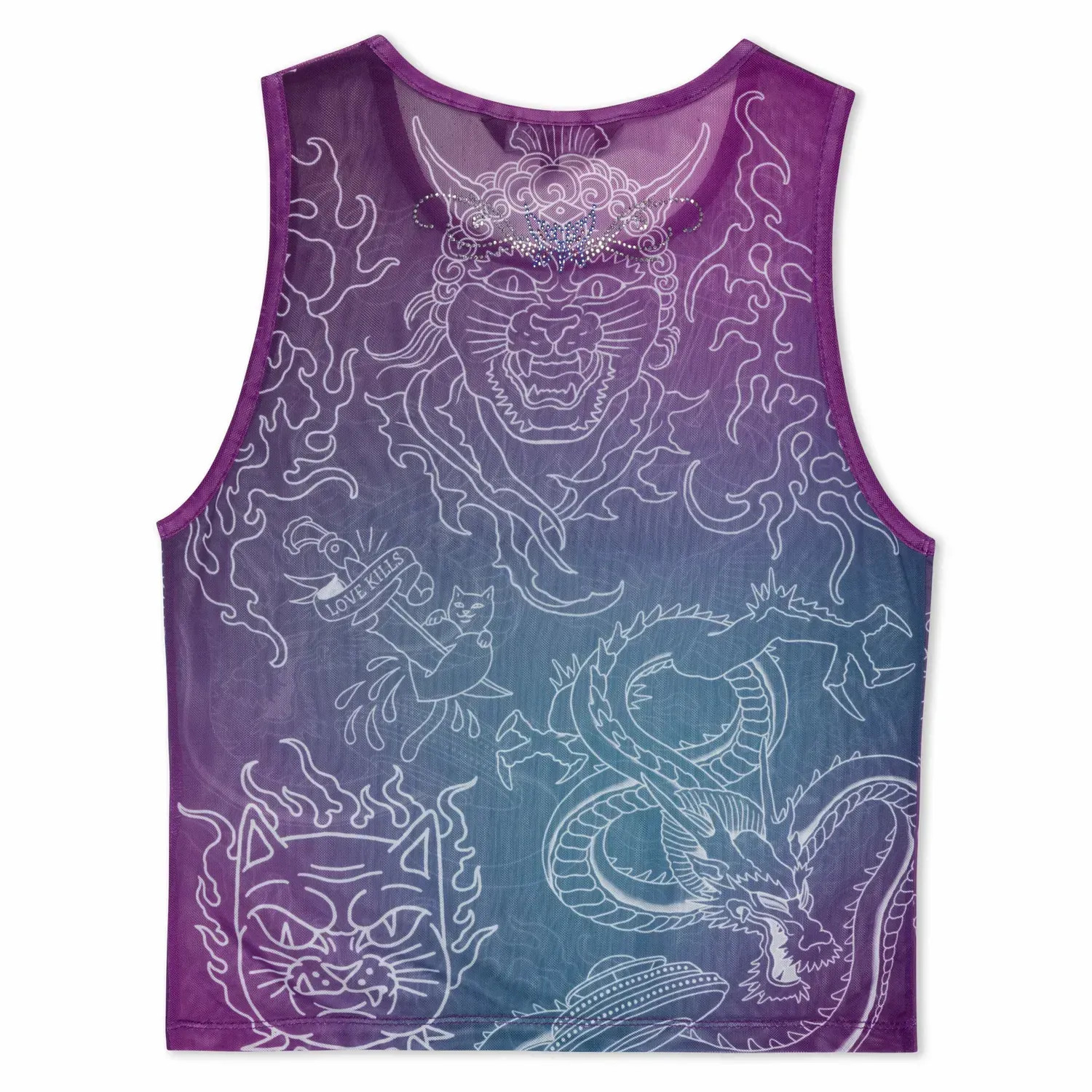 Майка Ripndip TRACE MESH CROPPED TANK RNDSUM25WO2