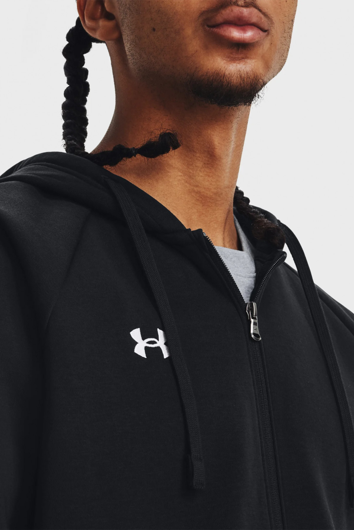 Худі UA Rival Fleece FZ Hoodie 1379767-001 Under Armour M Чорний 1379767-001