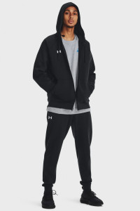 Худі UA Rival Fleece FZ Hoodie 1379767-001 Under Armour M Чорний 1379767-001