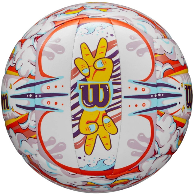 М'яч волейбольний Wilson Graffiti Peace VB White/Orange OF - WV4006901XBOF WV4006901XBOF