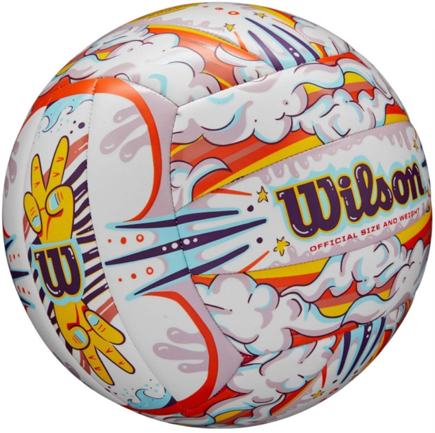 М'яч волейбольний Wilson Graffiti Peace VB White/Orange OF - WV4006901XBOF WV4006901XBOF