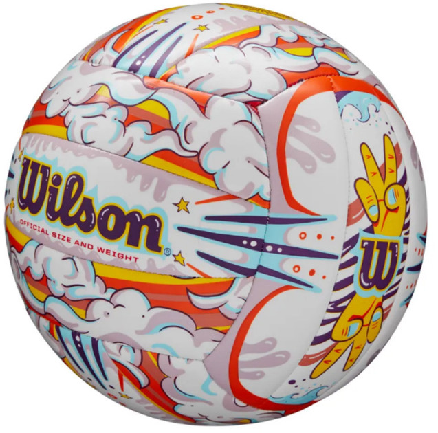 М'яч волейбольний Wilson Graffiti Peace VB White/Orange OF - WV4006901XBOF WV4006901XBOF