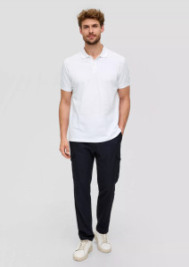 Поло cotton piqué polo shirt 2138262.0100 s.Oliver L Білий 2138262.0100