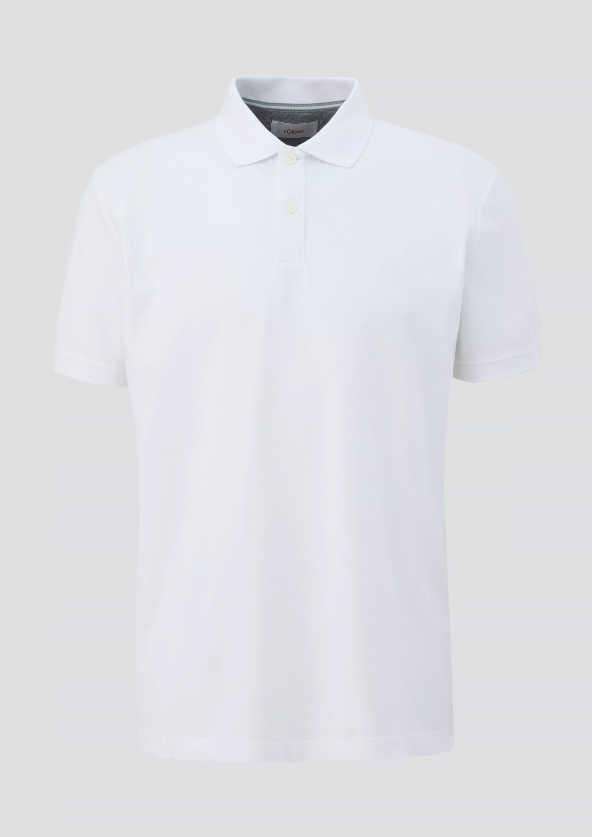 Поло cotton piqué polo shirt 2138262.0100 s.Oliver L Білий 2138262.0100