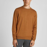 Пуловер JJEBASIC KNIT CREW NECK NOOS 12137190-Umber Jack&Jones S Коричневий 12137190-UMBER-DETAIL:TWI