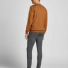 Пуловер JJEBASIC KNIT CREW NECK NOOS 12137190-Umber Jack&Jones S Коричневий 12137190-UMBER-DETAIL:TWI