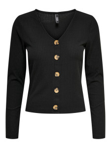 Блуза ONLNELLA L/S BUTTON TOP CS NN 15261547-Black ONLY L Чорний 15261547-BLACK