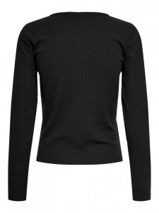 Блуза ONLNELLA L/S BUTTON TOP CS NN 15261547-Black ONLY L Чорний 15261547-BLACK
