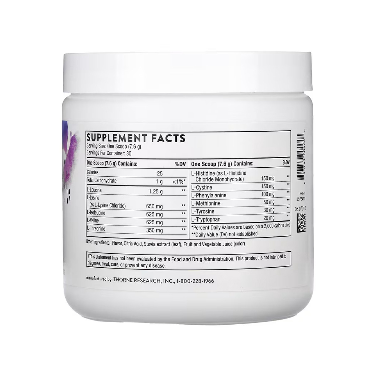 Порошок Thorne Amino Complex - 231g Berry 2023-10-3595