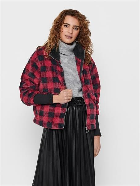 Пальто ONLDALINA L / S TEDDY SWT 15216686 Black ONLY L Червоний 15216686Black