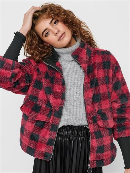 Пальто ONLDALINA L / S TEDDY SWT 15216686 Black ONLY L Червоний 15216686Black