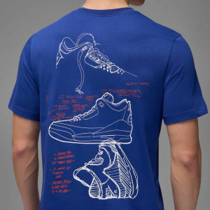 Футболка чоловіча Air Jordan Brand Rare Aj3 Ss Crew Blue IB7526-485