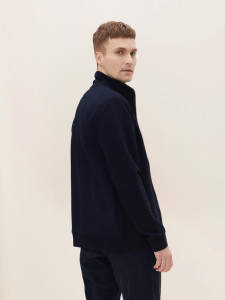 Вітровка structured jacket 1030556XX1010668 Tom Tailor S Темно-синій 1030556XX1010668