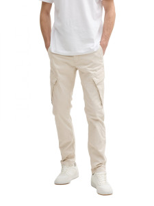 Штани Tapered cargo trousers 1044724-10336 Tom Tailor L Бежевий 1044724-10336