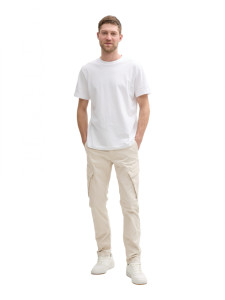 Штани Tapered cargo trousers 1044724-10336 Tom Tailor L Бежевий 1044724-10336
