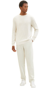 Кофта basic crew neck sweater 1027661-32715 Tom Tailor XL Білий 1027661-32715