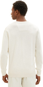 Кофта basic crew neck sweater 1027661-32715 Tom Tailor XL Білий 1027661-32715