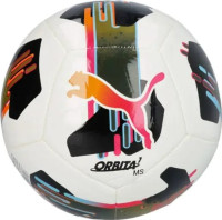 М'яч футбольний Puma Orbita 7 MS білий, чорний, рожевий 5 084475-01