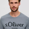 Футболка T-shirt à logo imprimé 2139909.95D1 s.Oliver L Сірий 2139909.95D1