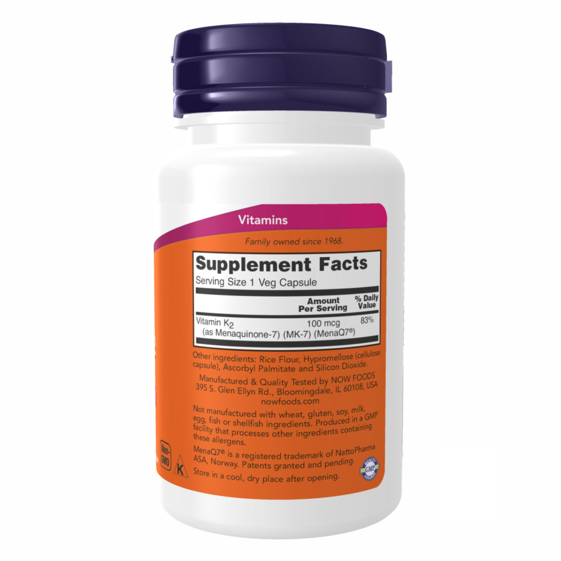 Капсули Vitamin K-2 (MK7) 100 mcg - 60 vcaps 2022-10-0461