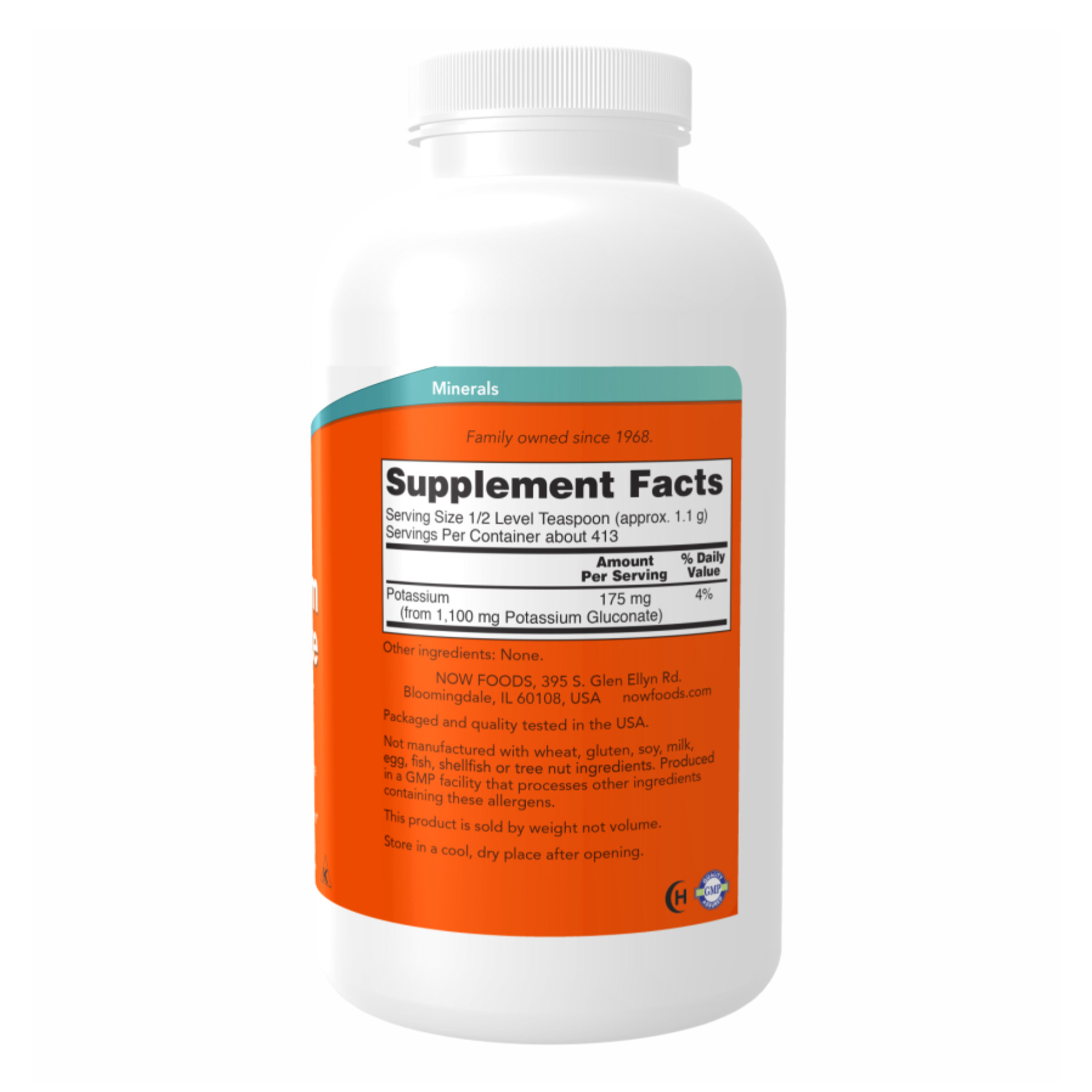 Софт гелеві капсули Potassium Gluconate Pure Powder - 454g 2022-10-1701