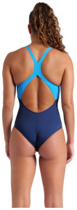 Купальник закритий для жінок Arena DREAMHLINE SWIMSUIT V BACK темно-синій Жін 36 008328-760