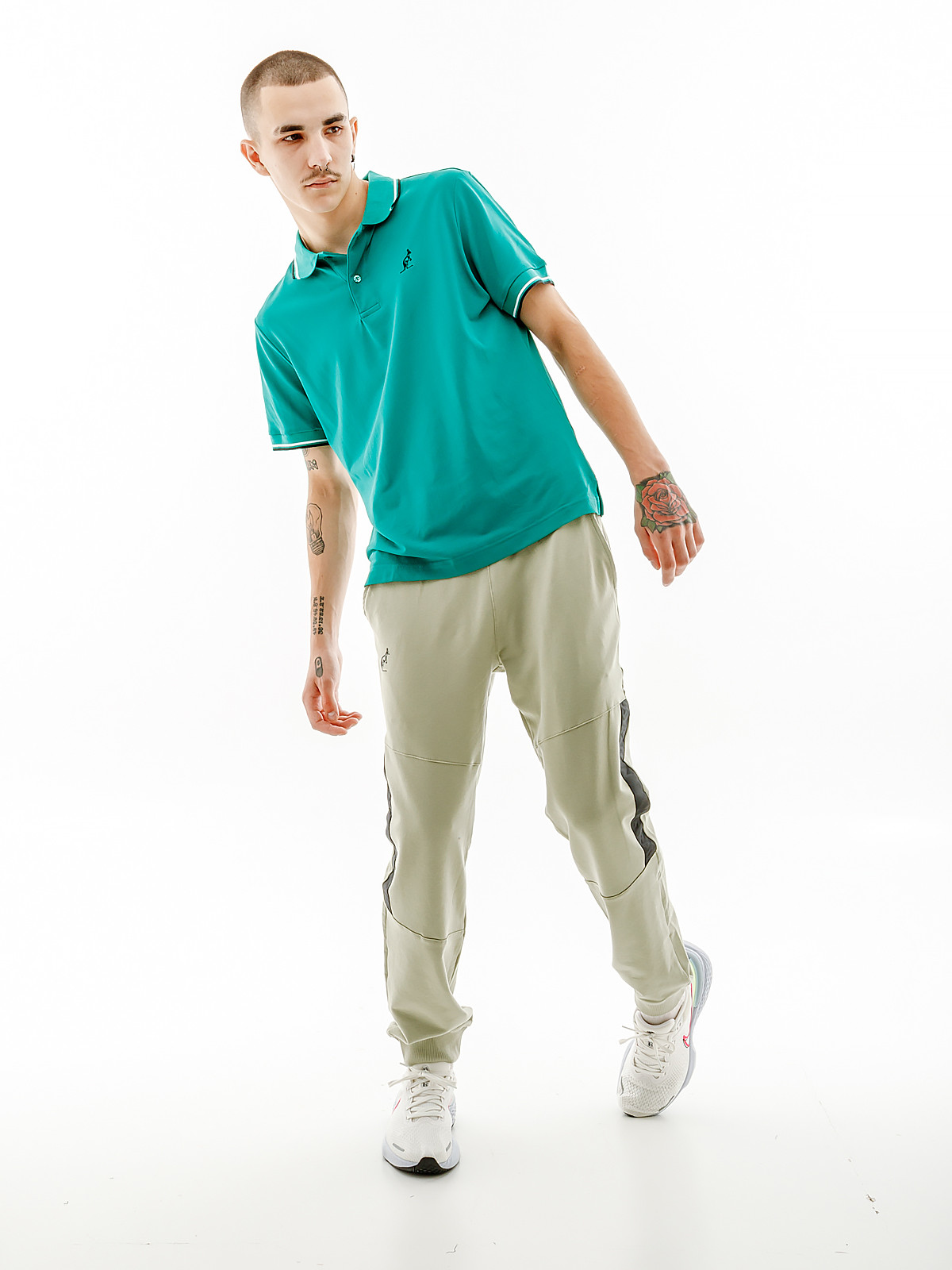 Футболка поло AUSTRALIAN TWO-STRIPES POLO TECH PIQUE' R-FIT LSUPO0006-913A