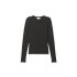 Лонгслів H&M Slim Fitted Long Sleeve Black 1141162001 XS 1141162001