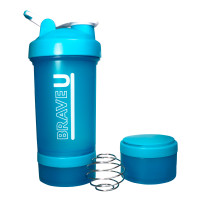 Шейкер Shaker with containers 3 in 1 - 600ml Blue 2022-10-2340