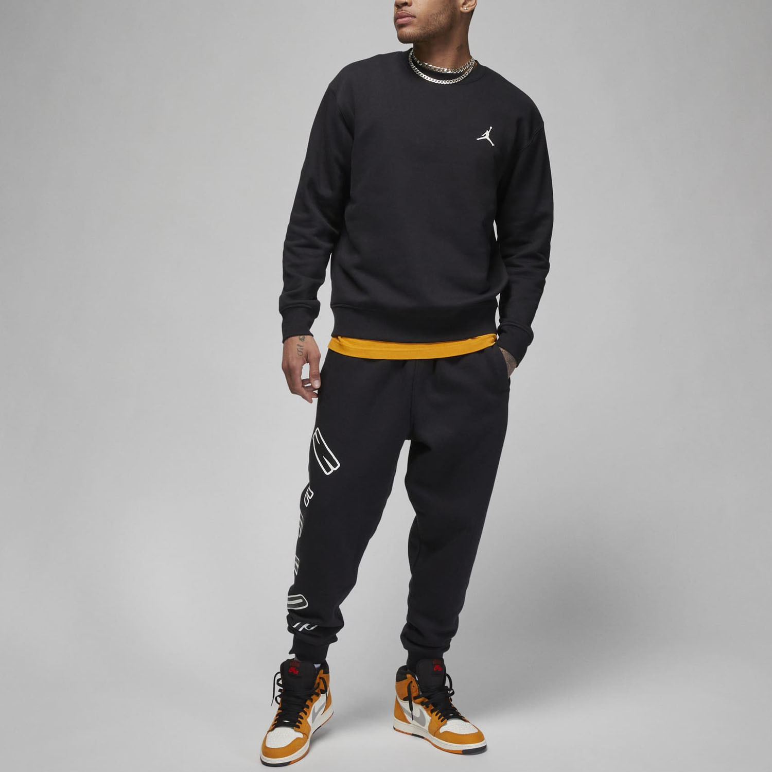 Толстовка JORDAN M J FLT MVP GFX FLC CREW FB7019-010