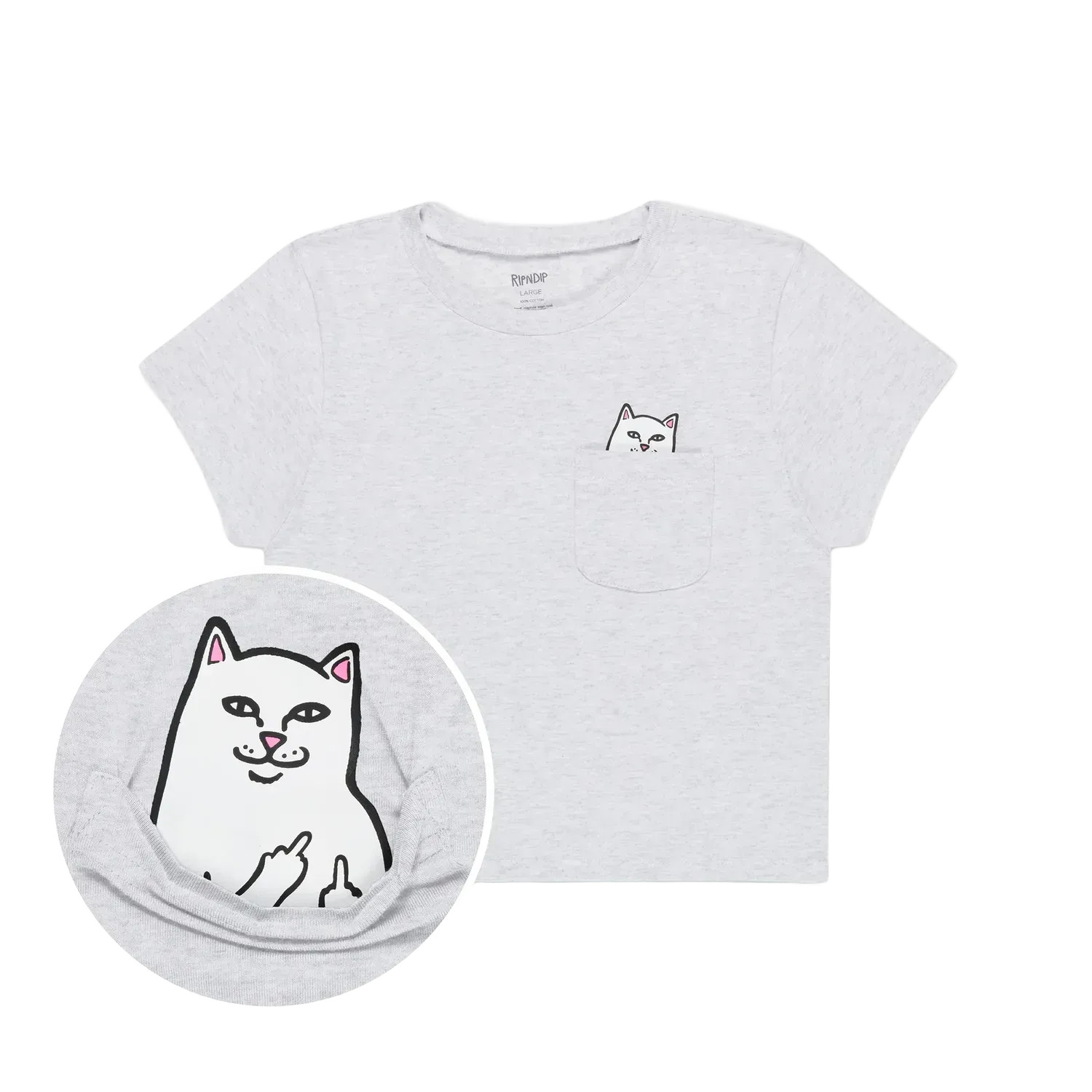 Футболка Ripndip LORD NERMAL CROPPED BABY POCKE RNDSUM25WO7