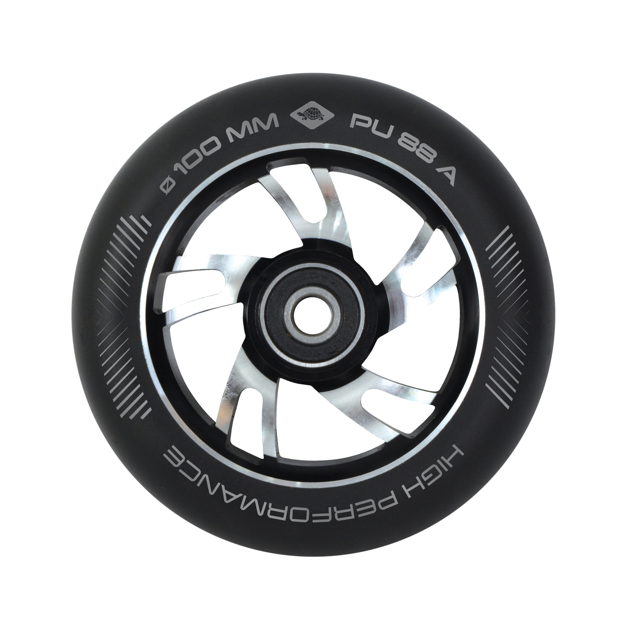 Колеса запасні для трюкового самокату Schildkröt Hi Performance Wheels чорний Уні PU 100 мм 510981