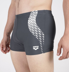 Шорти для плавання для чоловіків Arena OPENINGS SWIM SHORT сірий, білий Чол 80 (008064-501) 008064-501