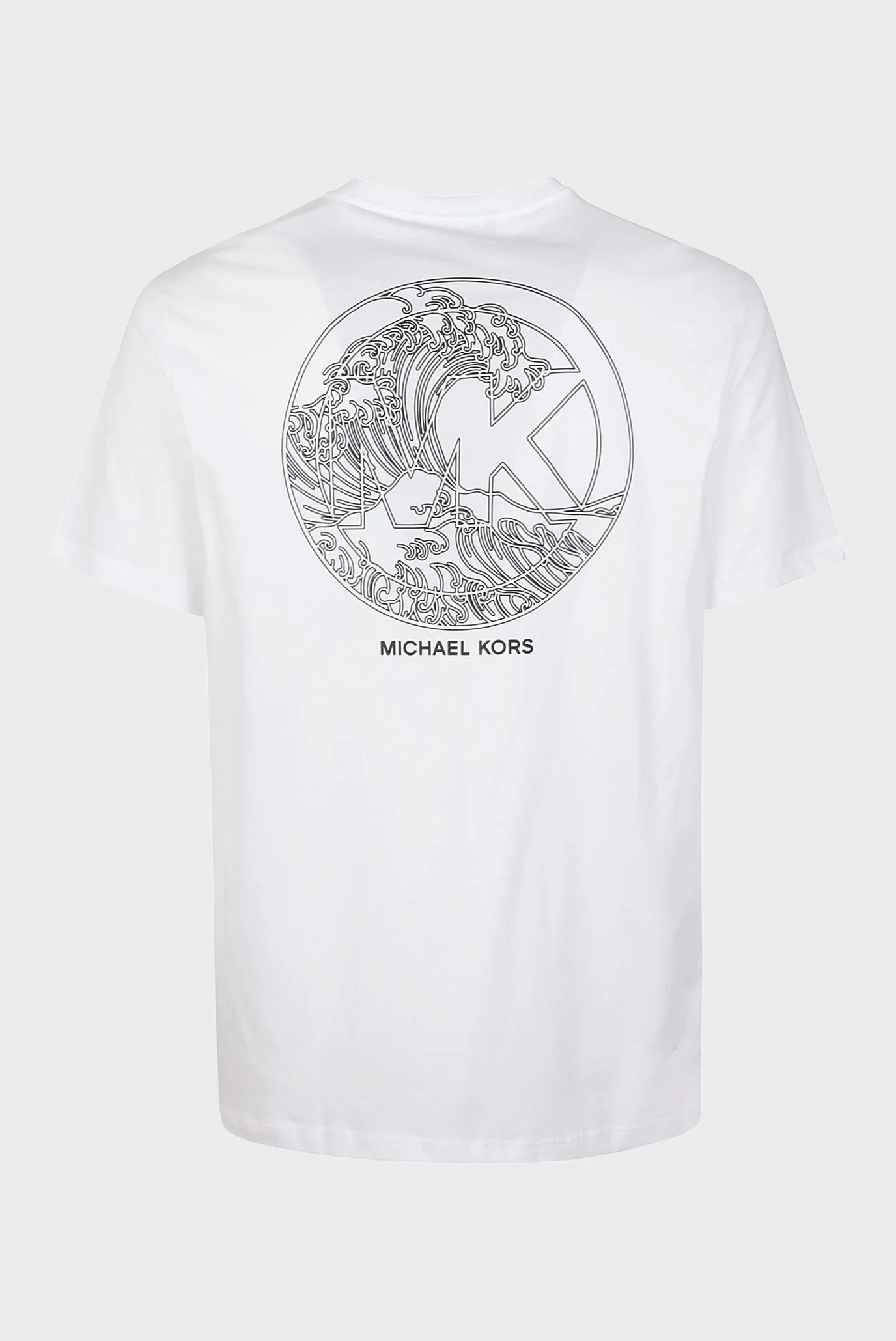 Футболка Michael Kors MK Wave Short Sleeve T-Shirt white CH351RIFV4