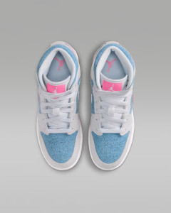 Кросівки дитячі Air Jordan 1 Mid Se (Gs) Grey/Blue HQ1999-400