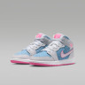 Кросівки дитячі Air Jordan 1 Mid Se (Gs) Grey/Blue HQ1999-400