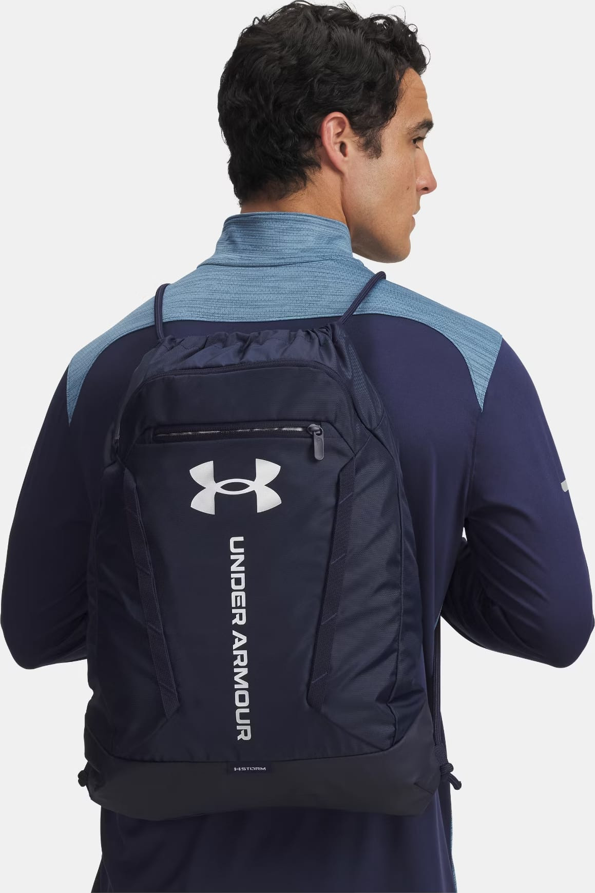 Рюкзак UA Hustle Sackpack 22L синій Уні 39 х 53 х 7 см 6000519-410