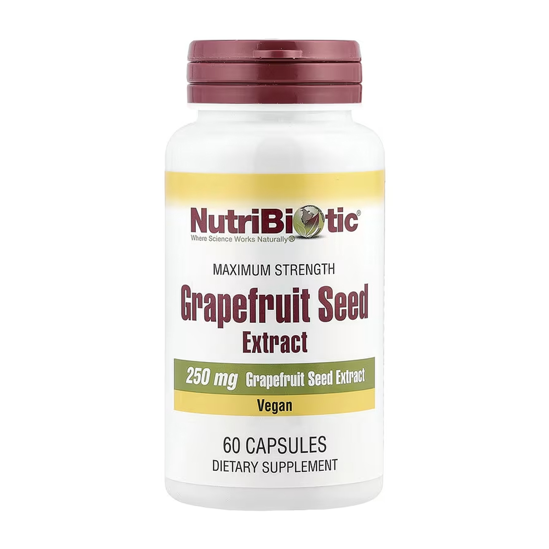 Капсули Nutribiotic Grapefruit Seed Extract 250mg - 60 caps 2023-10-5472
