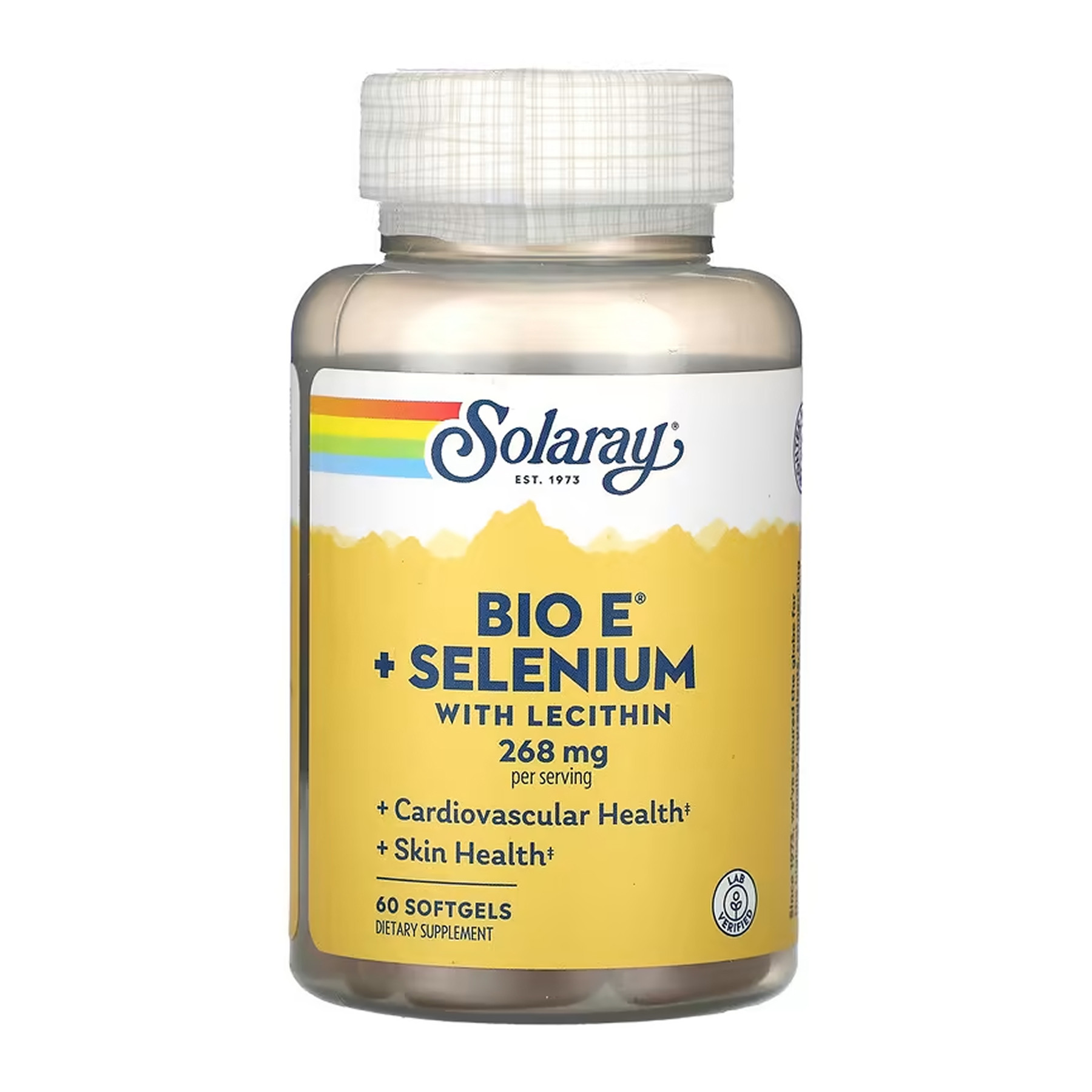 Софт гелеві капсули Solaray Bio Vitamin E with Selenium 268mg - 60 softgels 2023-10-6739