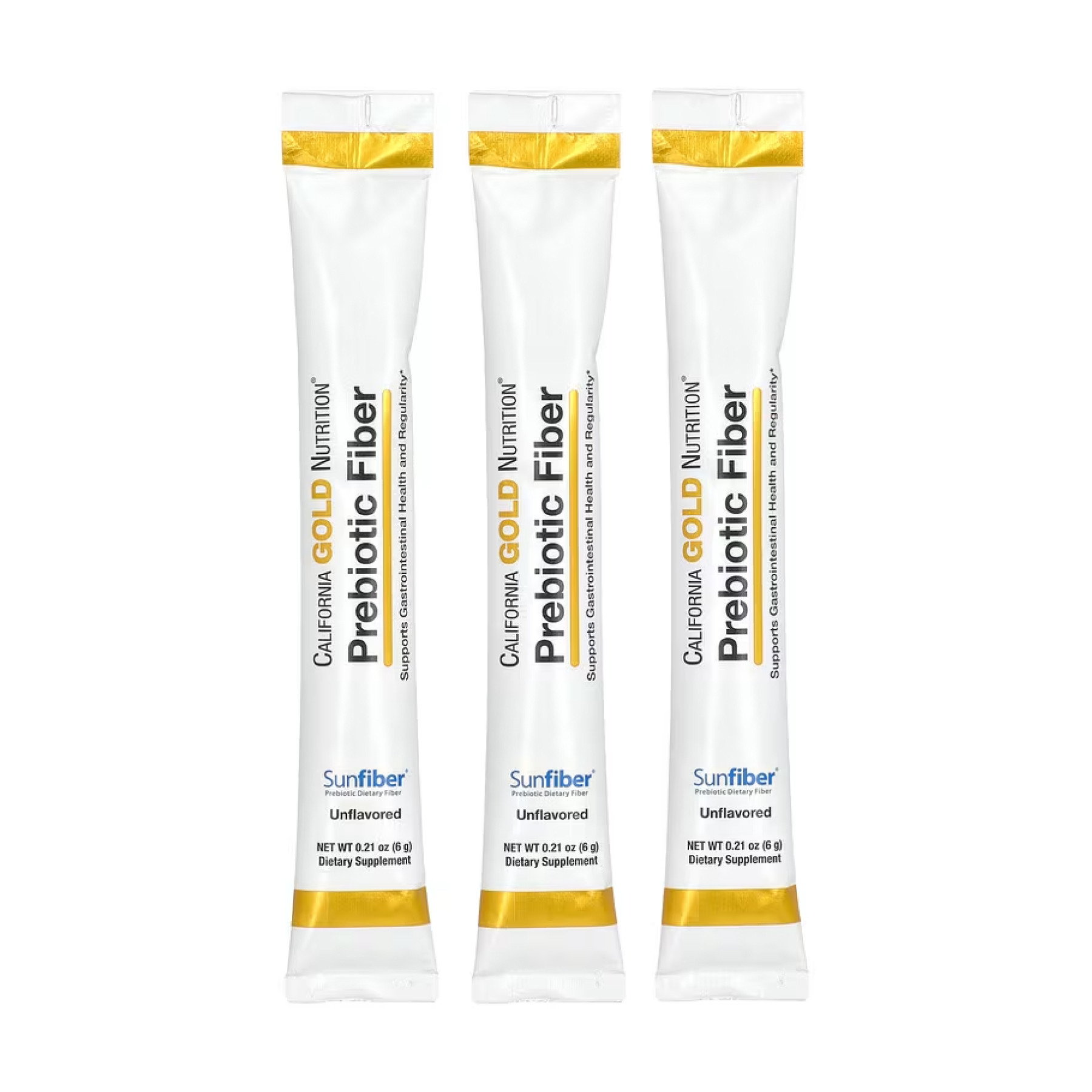 Порошок California Gold Nutrition Prebiotic Fiber - 3 packets Unflavored (До 10.25) 2023-10-5094