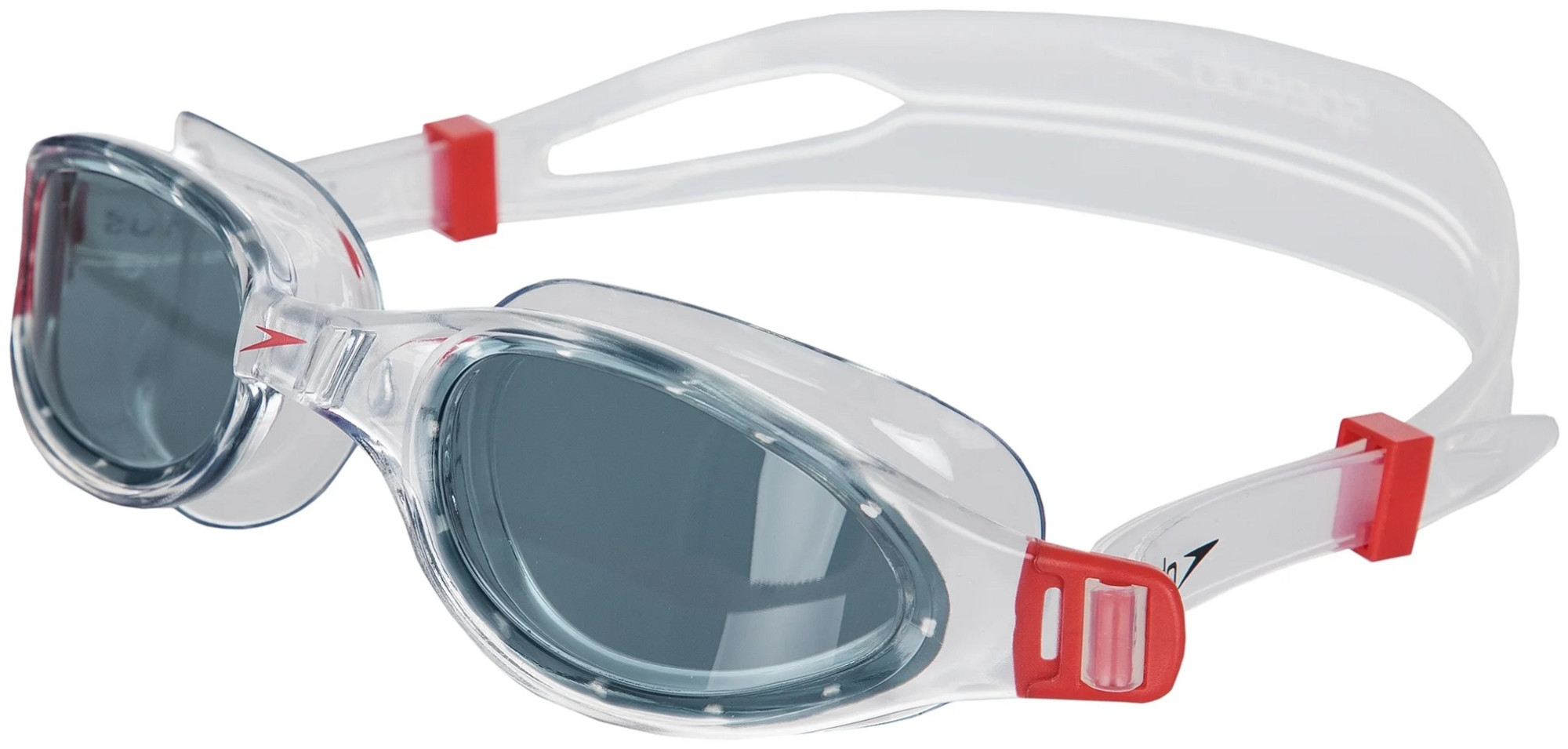 Окуляри для плавання Speedo FUTURA PLUS GOG AU червоний, прозорий Уні OSFM 8-090093557