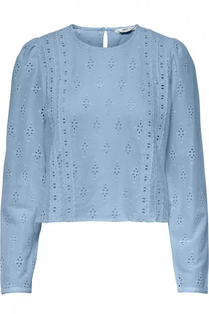 Блуза ONLBAILEY LIFE LS B ANG DNM TOP FF 15226135 Cashmere Blue ONLY L Блакитний 15226135CashmereBlue