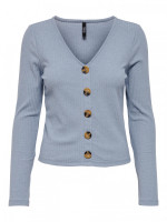 Блуза ONLNELLA L/S BUTTON TOP CS NN 15261547-Eventide ONLY L Блакитний 15261547-Eventide