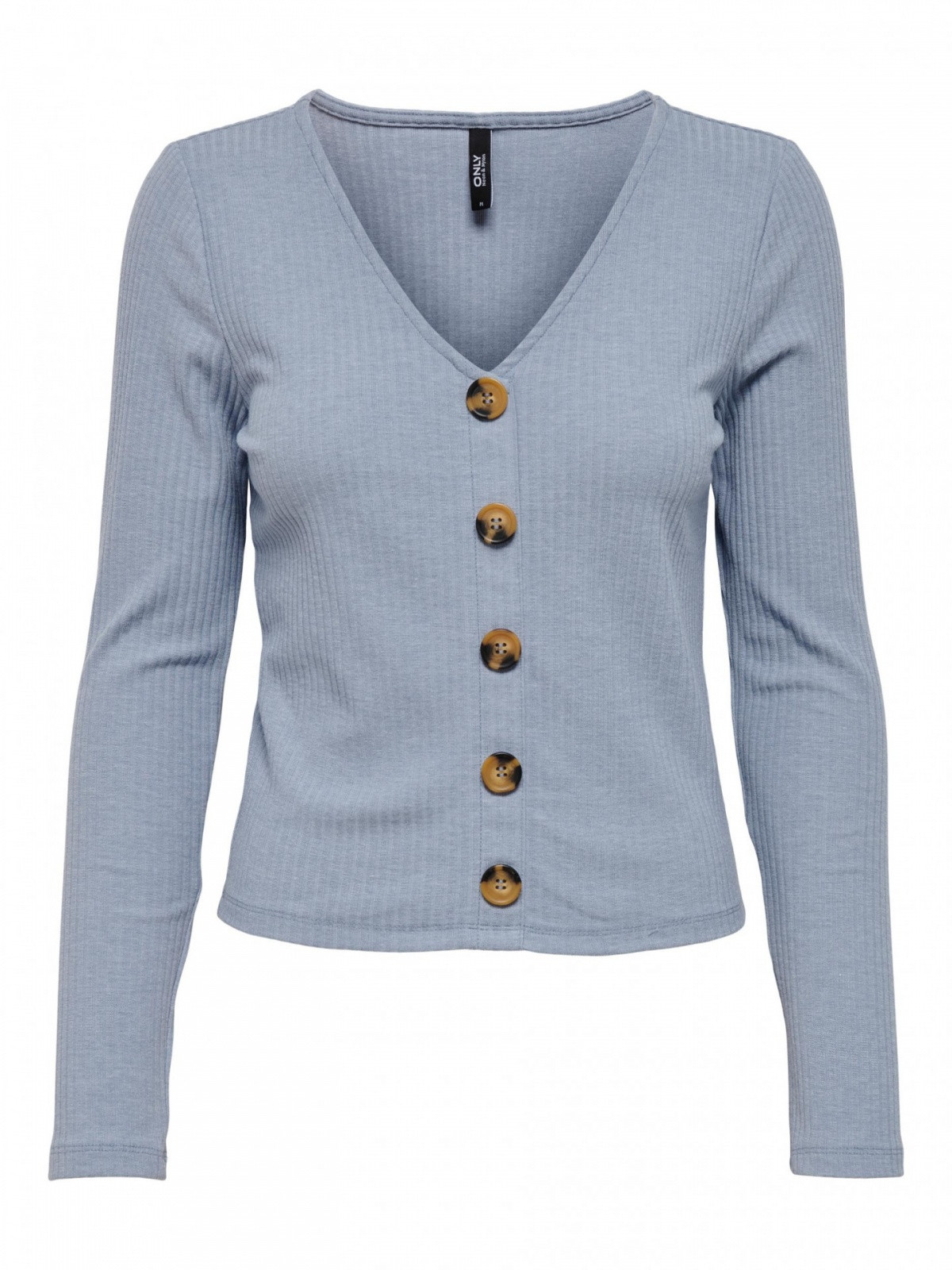 Блуза ONLNELLA L/S BUTTON TOP CS NN 15261547-Eventide ONLY L Блакитний 15261547-Eventide